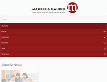 Tablet Screenshot of maurer-wt.at